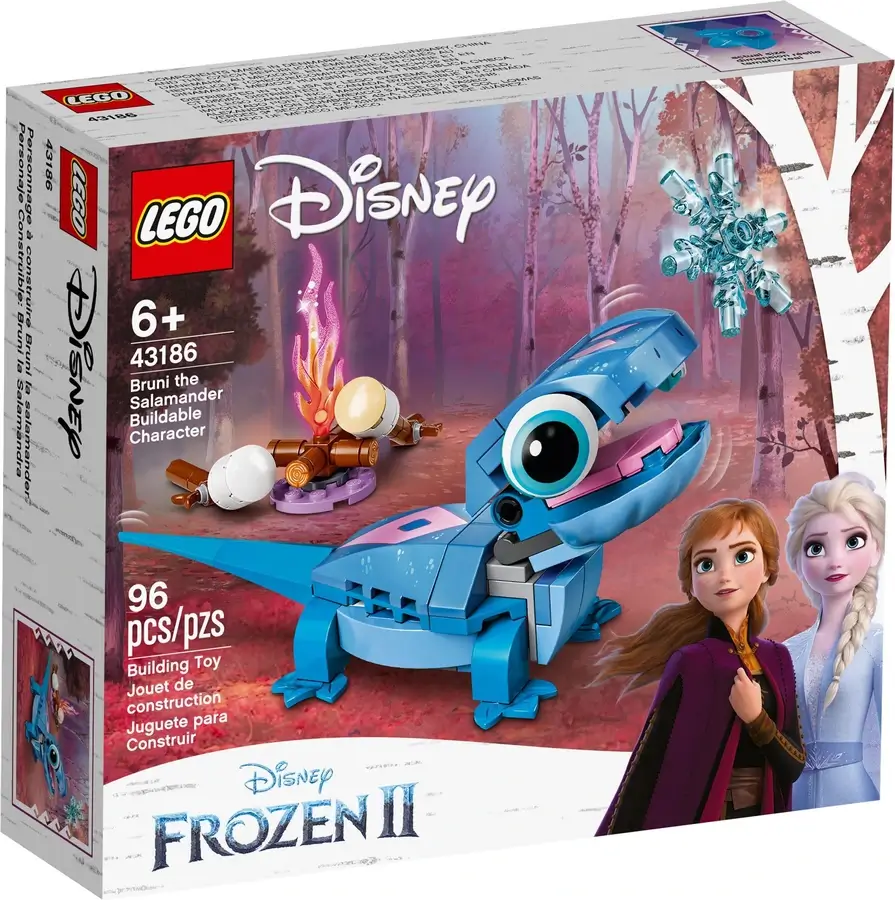 Pudełko zestawu 43186 z serii LEGO® Disney™ – Salamandra Bruni