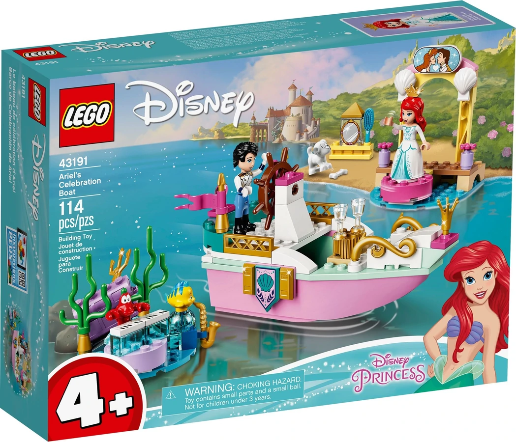 Pudełko zestawu 43191 z serii LEGO® Disney™ – łódź Arielki