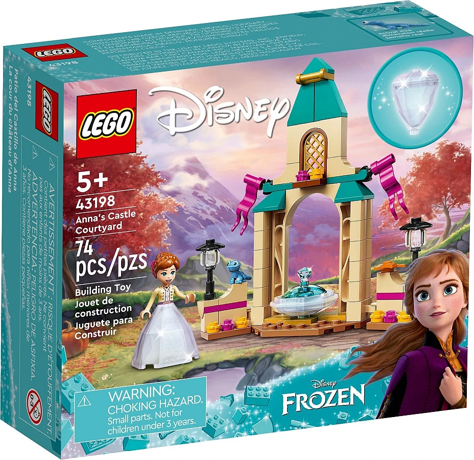 Pudełko zestawu 43198 z serii LEGO® Disney™ – Dziedziniec i Anna