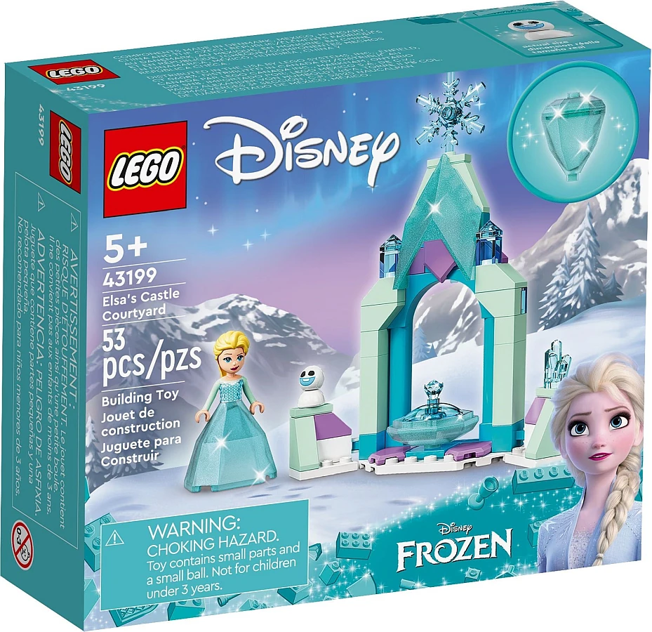Pudełko zestawu 43199 z serii LEGO® Disney™ – Dziedziniec i Elza