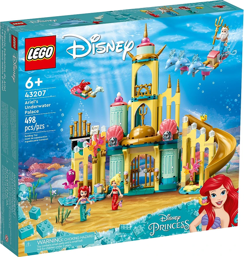 Pudełko zestawu 43207 z serii LEGO® Disney™ – pałac Arielki