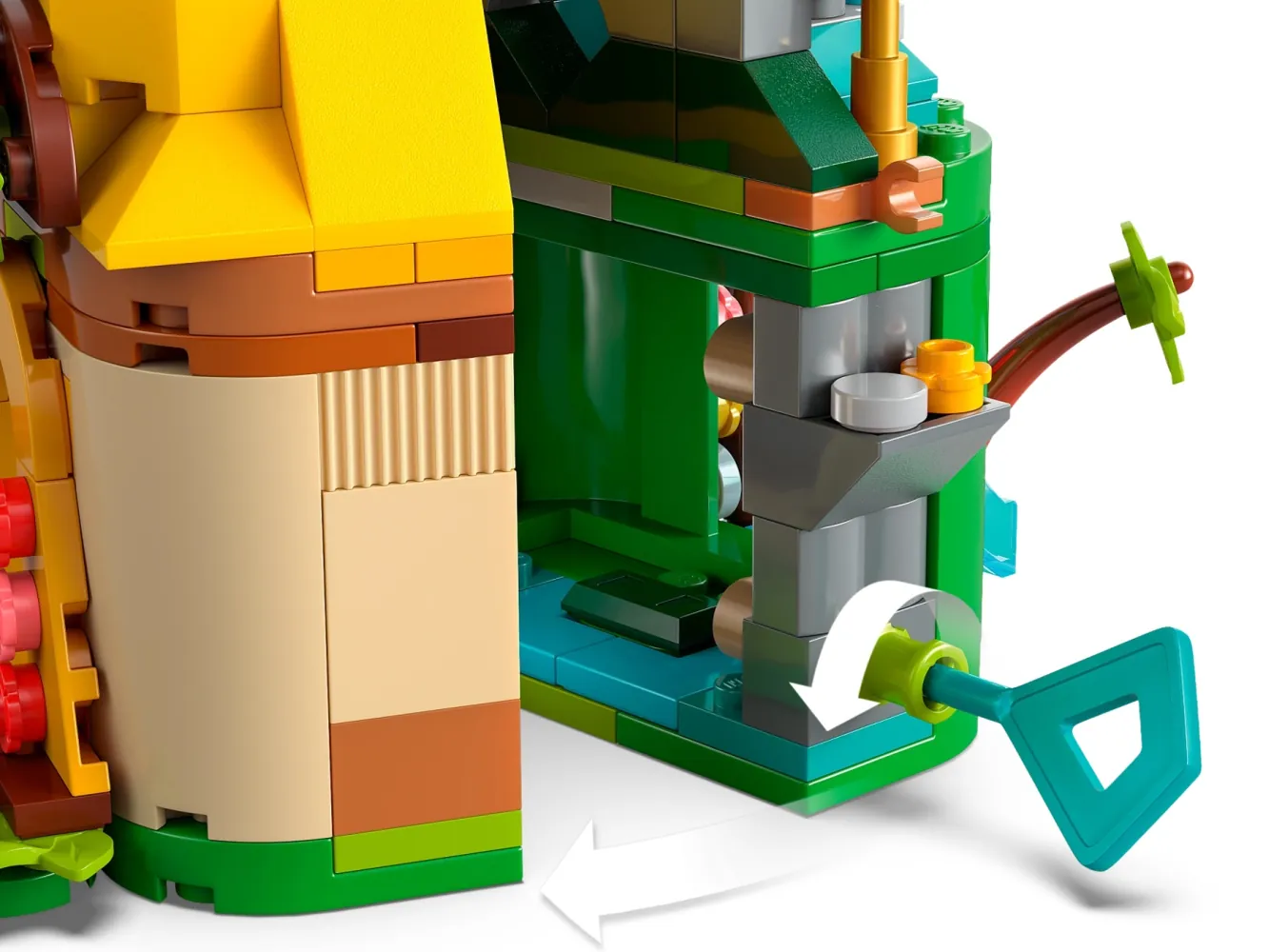 Klucz i mechanizm z zestawu LEGO® nr 43260