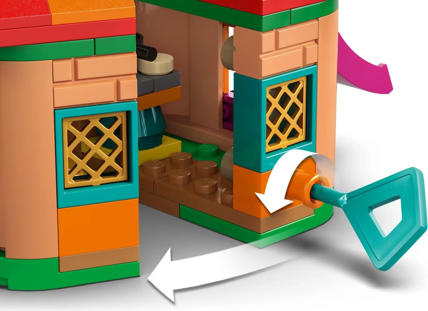 Klucz i mechanizm z zestawu LEGO® nr 43261