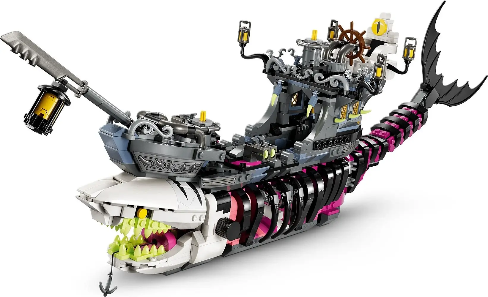 Czarny statek koszmarnego rekina z serii LEGO® Dreamzzz™