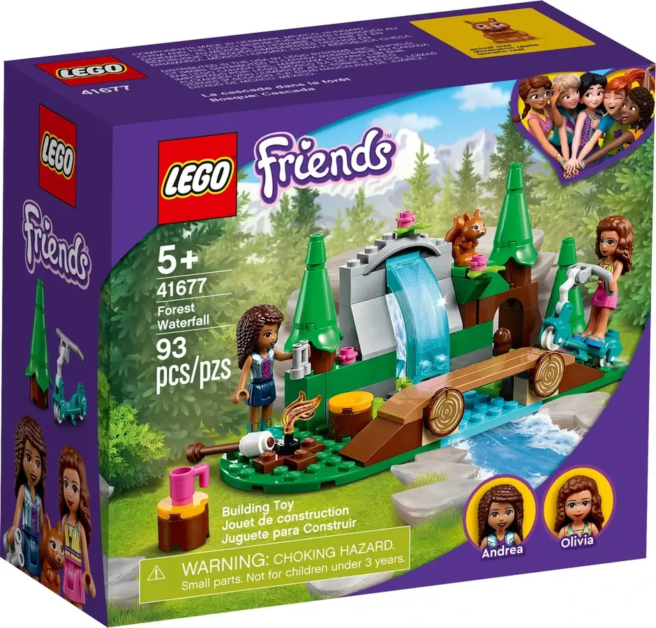 Pudełko zestawu 41677 z serii Friends™ – Leśny wodospad