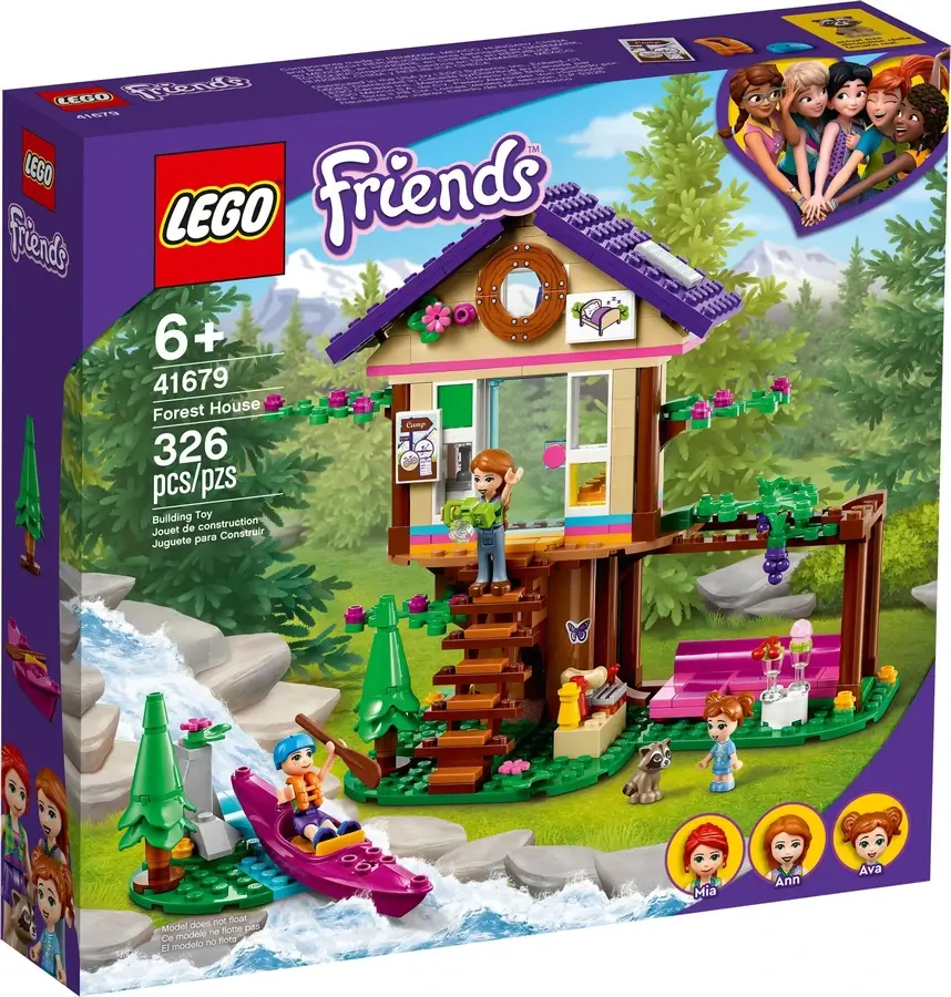 Pudełko zestawu 41679 z serii Friends™ – domek w lesie