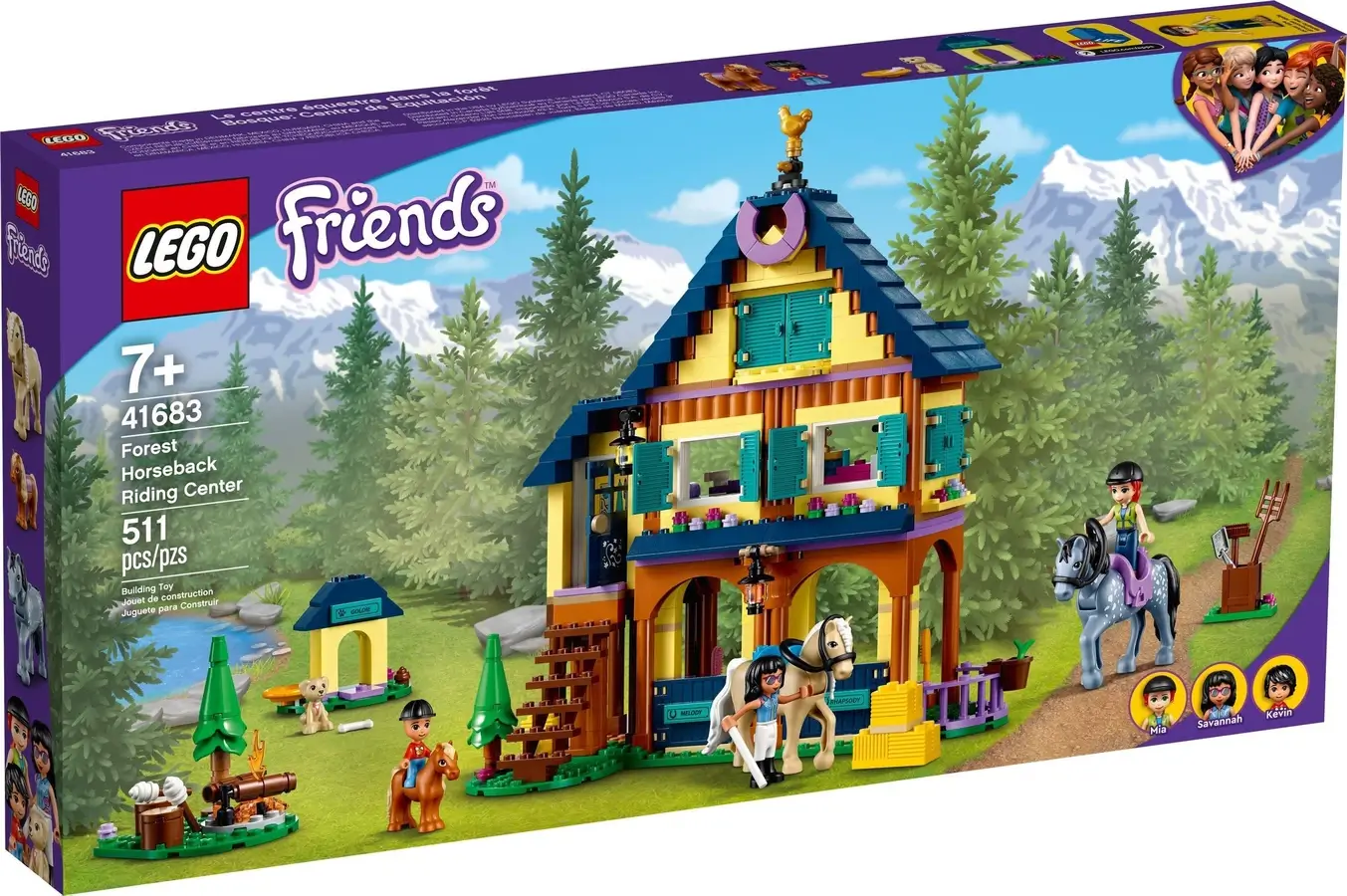 Pudełko zestawu 41683 z serii Friends™ – centrum jeździeckie