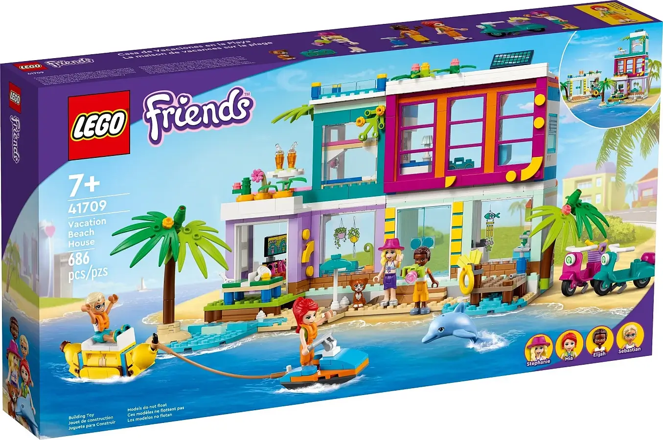 Pudełko zestawu 41709 z serii Friends™ – domek na plaży