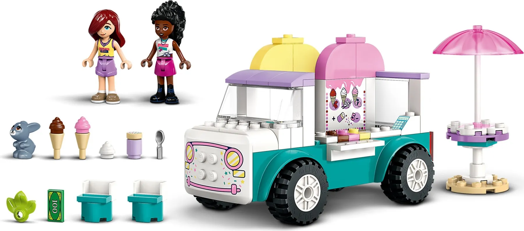 Wszystkie elementy z zestawu LEGO® nr 42644