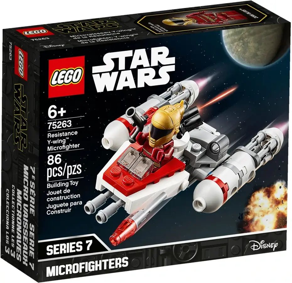 Pudełko zestawu 75263 z serii LEGO® Gwiezdne Wojny™ – Mikromyśliwiec Y-Wing™