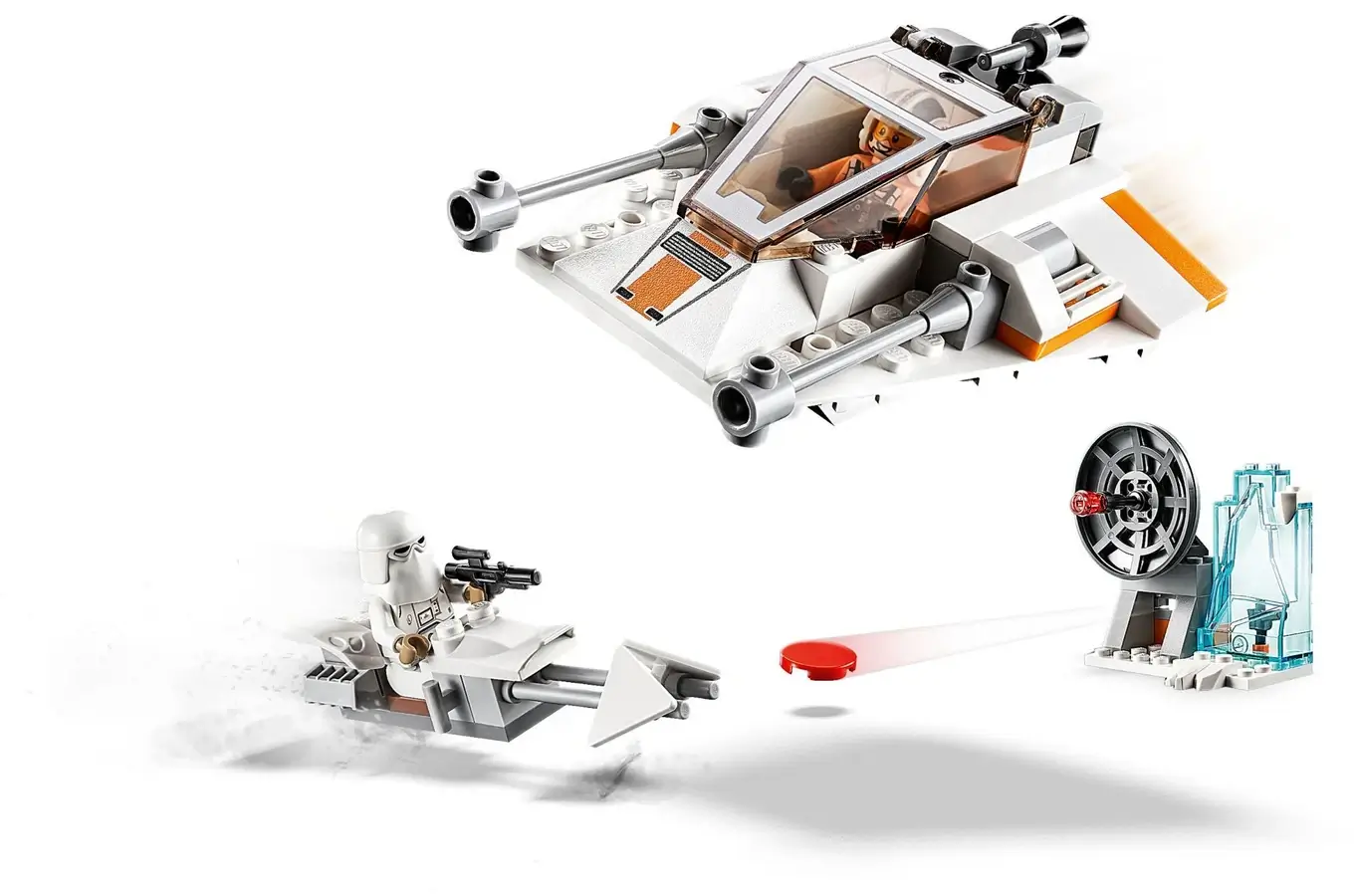 Biały śmigacz śnieżny z serii LEGO® Gwiezdne Wojny™