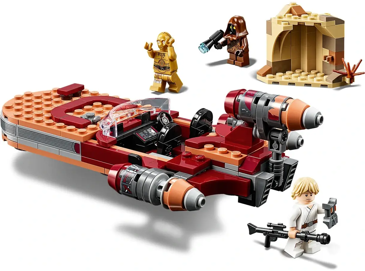 CZerwono-pomarańczowy śmigacz Luke'a Skywalkera™ z serii LEGO® Gwiezdne Wojny™