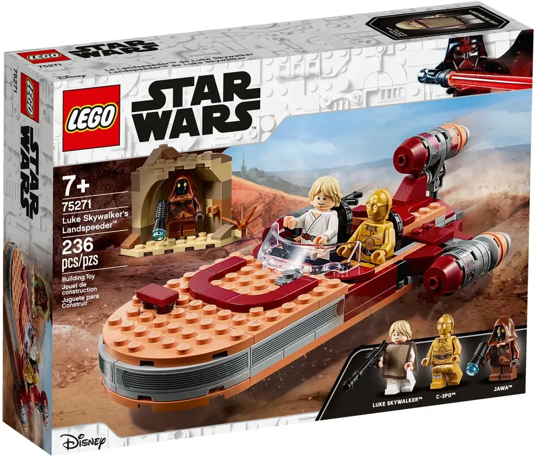 Pudełko zestawu 75271 z serii LEGO® Gwiezdne Wojny™ – Śmigacz Luke'a Skywalkera™