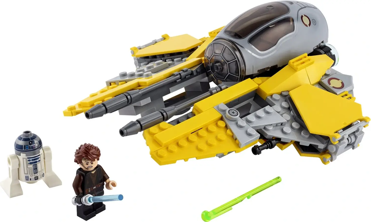 Żółty interceptor Jedi™ z serii LEGO® Gwiezdne Wojny™