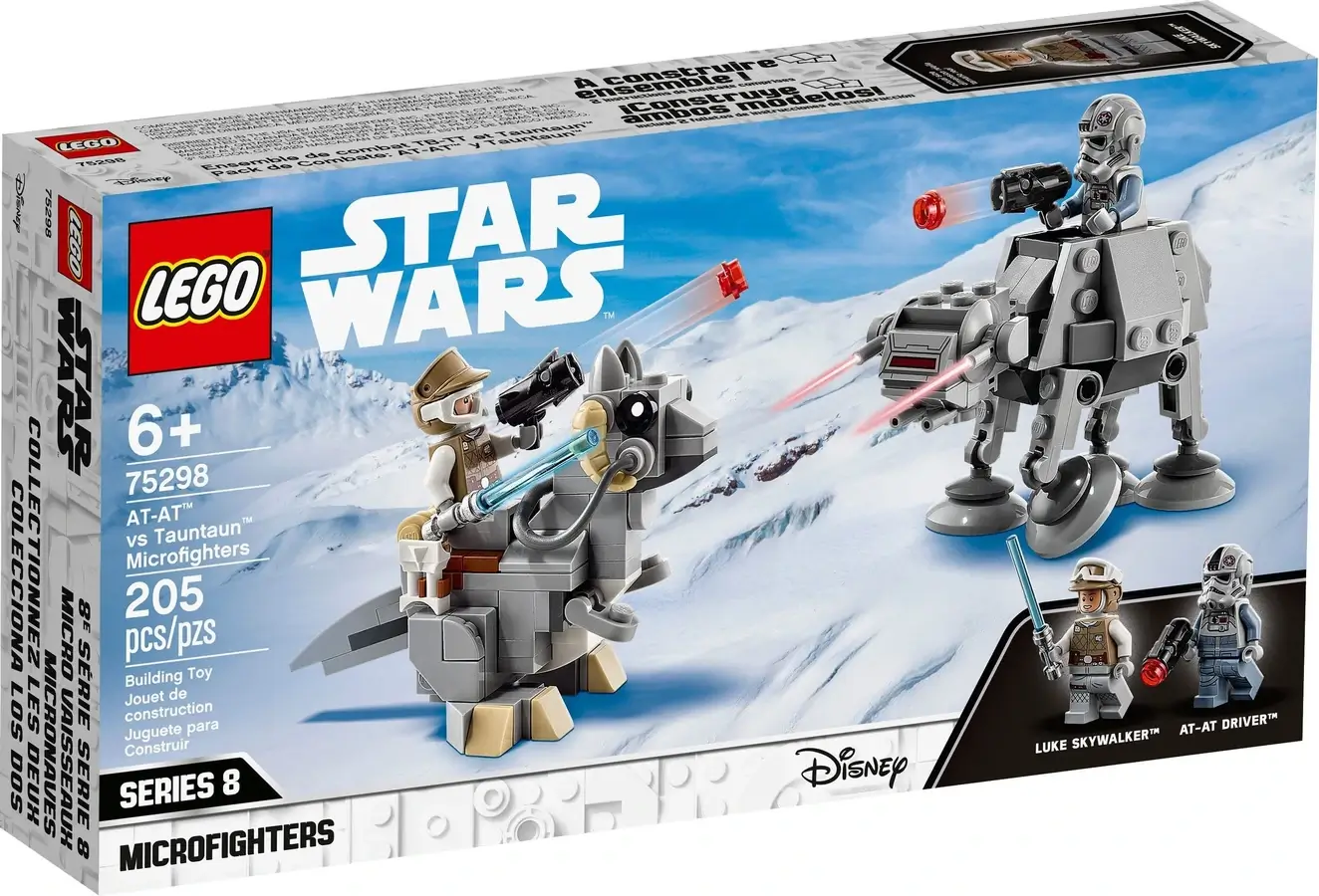 Pudełko zestawu 75298 z serii LEGO® Gwiezdne Wojny™ – AT-AT™ kontra Tauntaun™