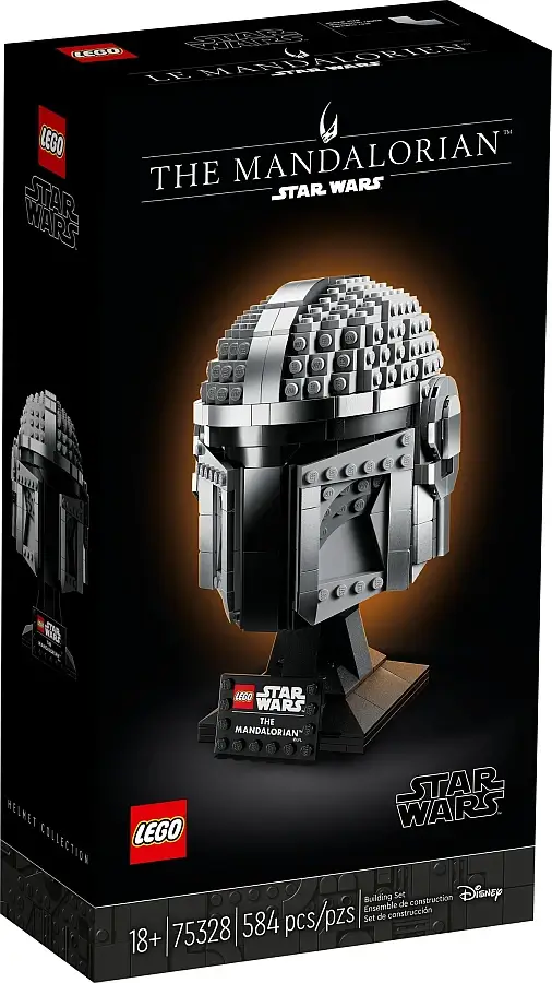 Pudełko zestawu 75328 z serii LEGO® Gwiezdne Wojny™ – Hełm Mandalorianina™