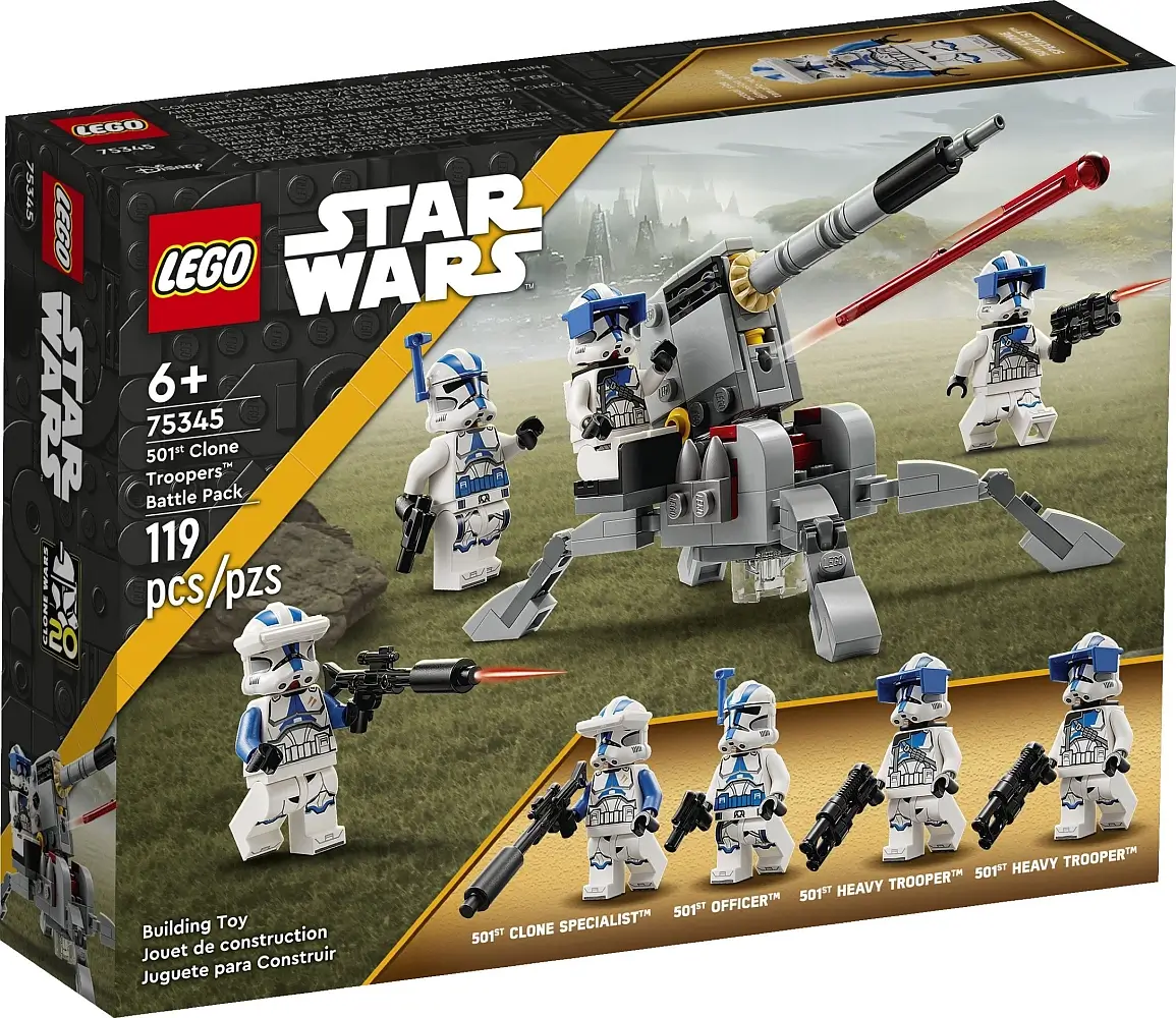 Pudełko zestawu 75345 z serii LEGO® Gwiezdne Wojny™ – żołnierze-klony z 501. legionu™