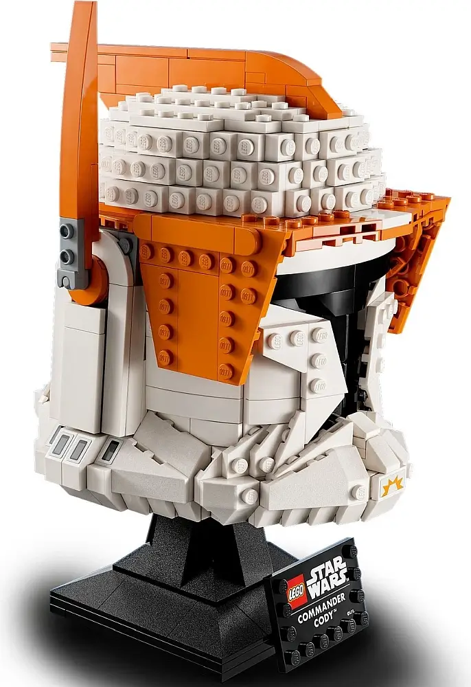 Biało-pomarańczowy hełm dowódcy klonów Cody’ego™ z serii LEGO® Gwiezdne Wojny™