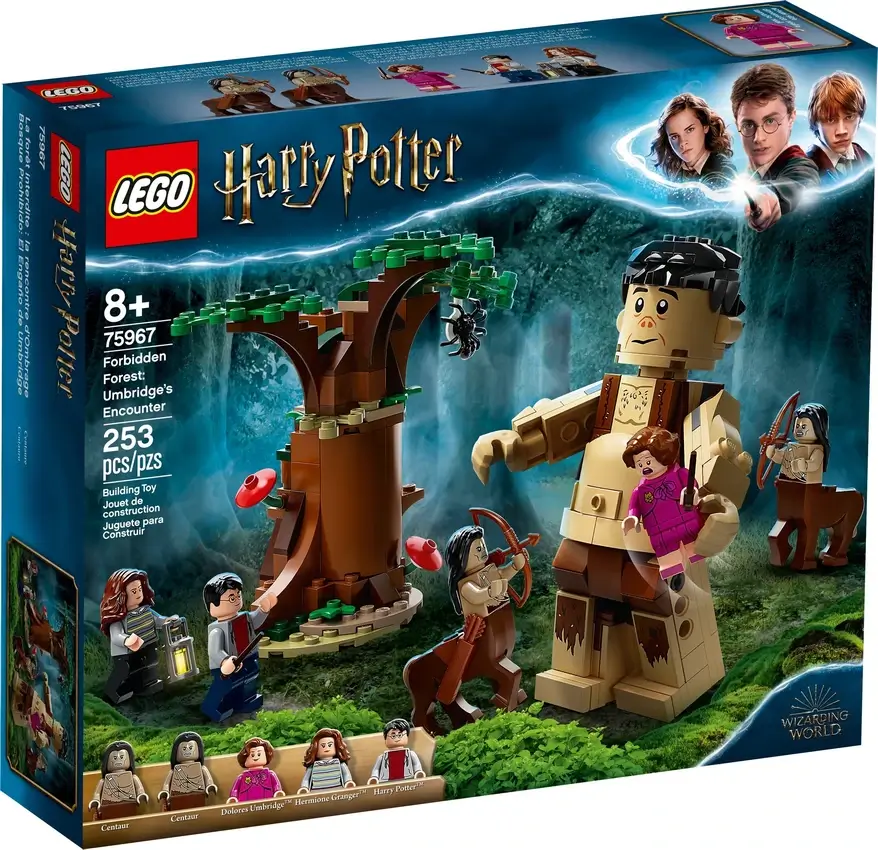 Pudełko zestawu 75967 z serii LEGO® Harry Potter™ – spotkanie Dolorem Umbridge™ z Graupem w lesie