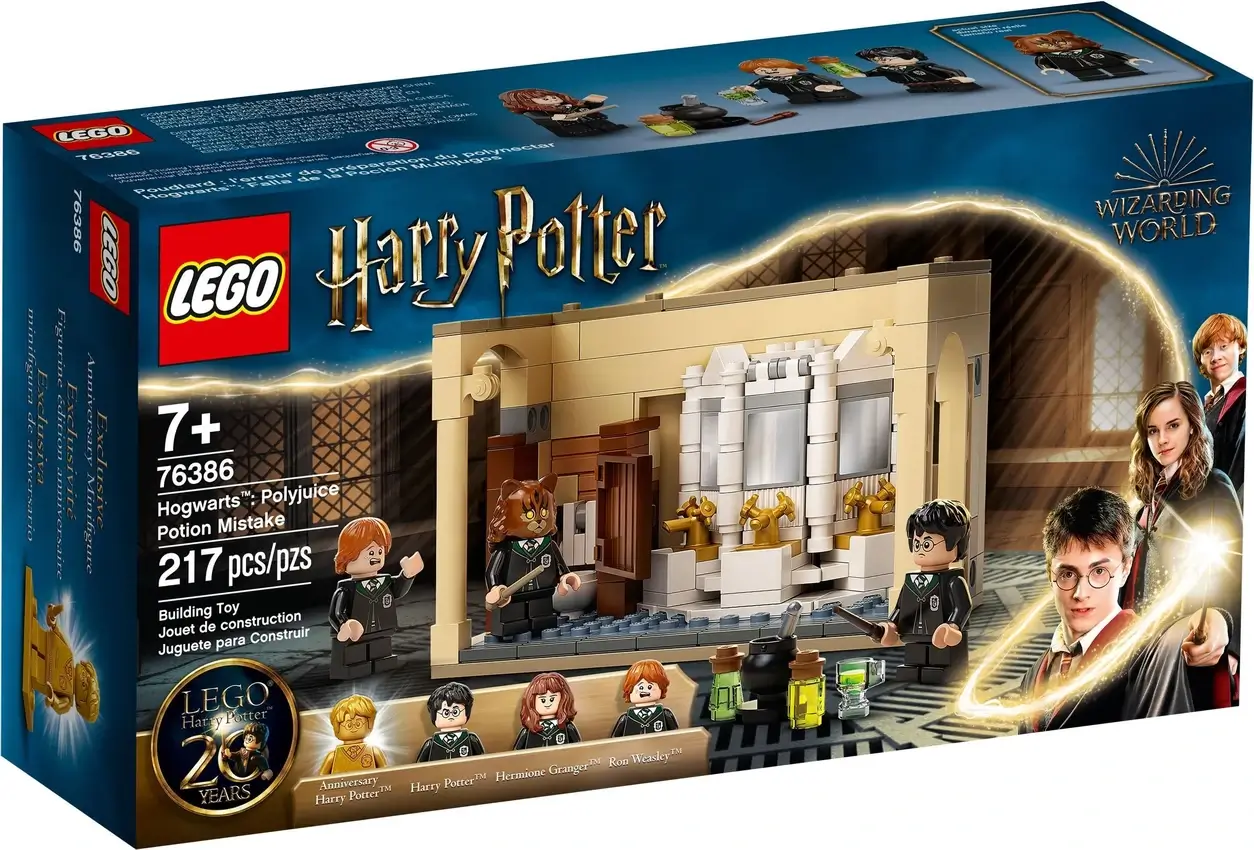 Pudełko zestawu 76386 z serii LEGO® Harry Potter™ – pomyłka z eliksirem wielosokowym