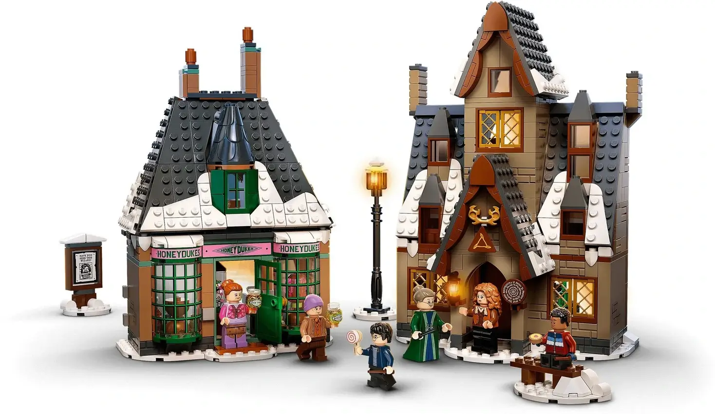 Wioska Hogsmeade™ którą odwiedzają uczniowe - seria LEGO® Harry Potter™