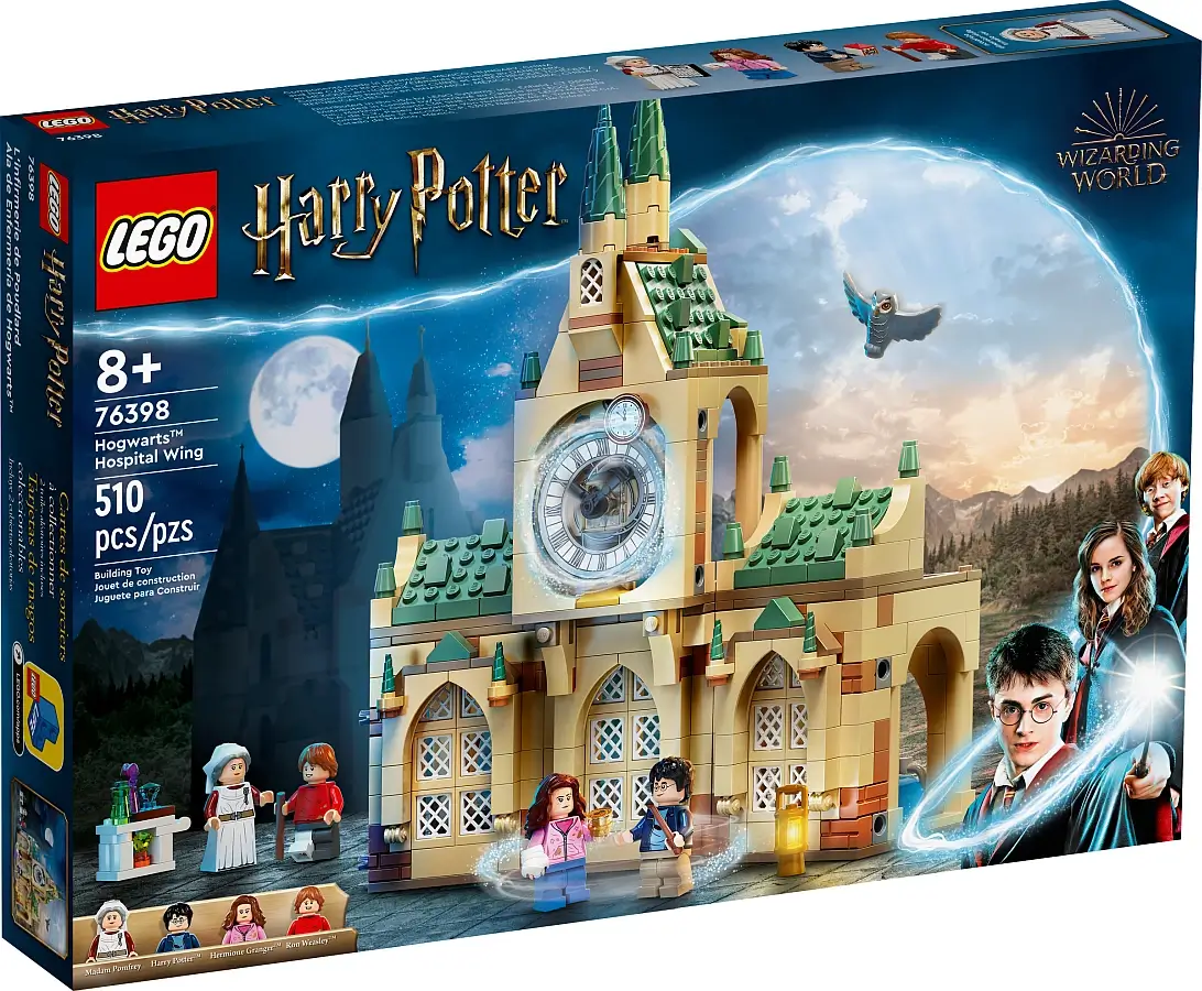 Pudełko zestawu 76398 z serii LEGO® Harry Potter™ – Skrzydło szpitalne