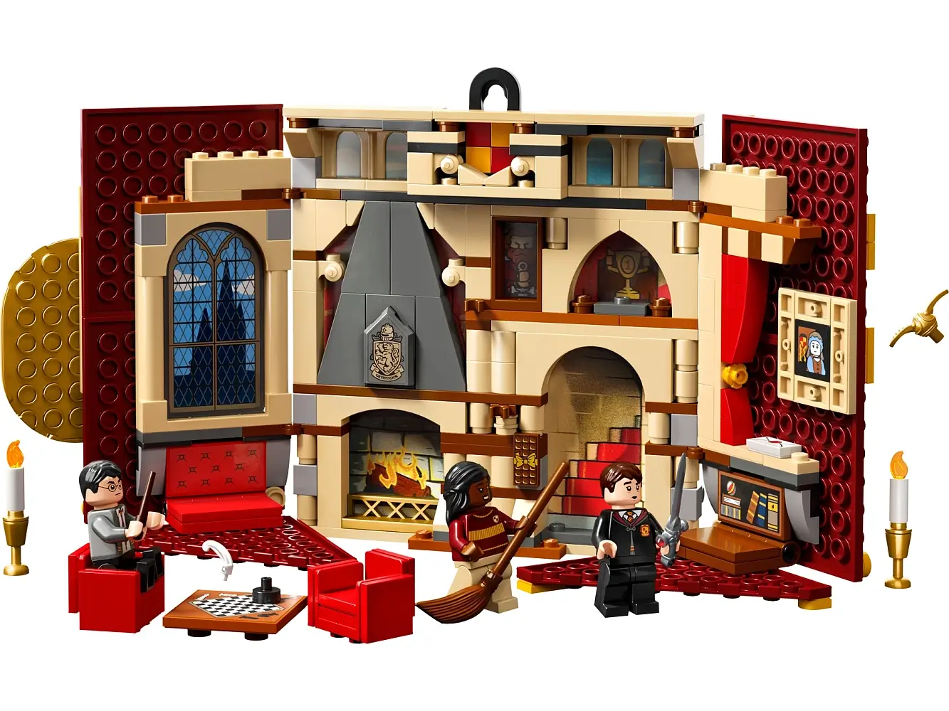 Pokój wspólny Gryffindoru™ z serii LEGO® Harry Potter™ Flagi domów Hogwartu™