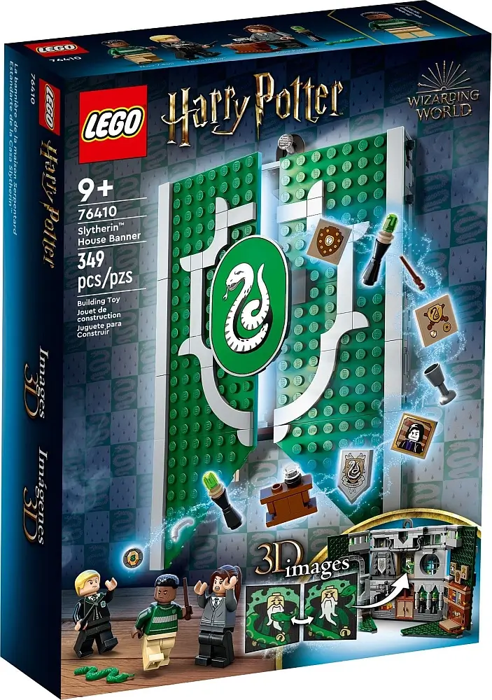 Pudełko zestawu 76410 z serii LEGO® Harry Potter™ – Flaga Slytherinu™