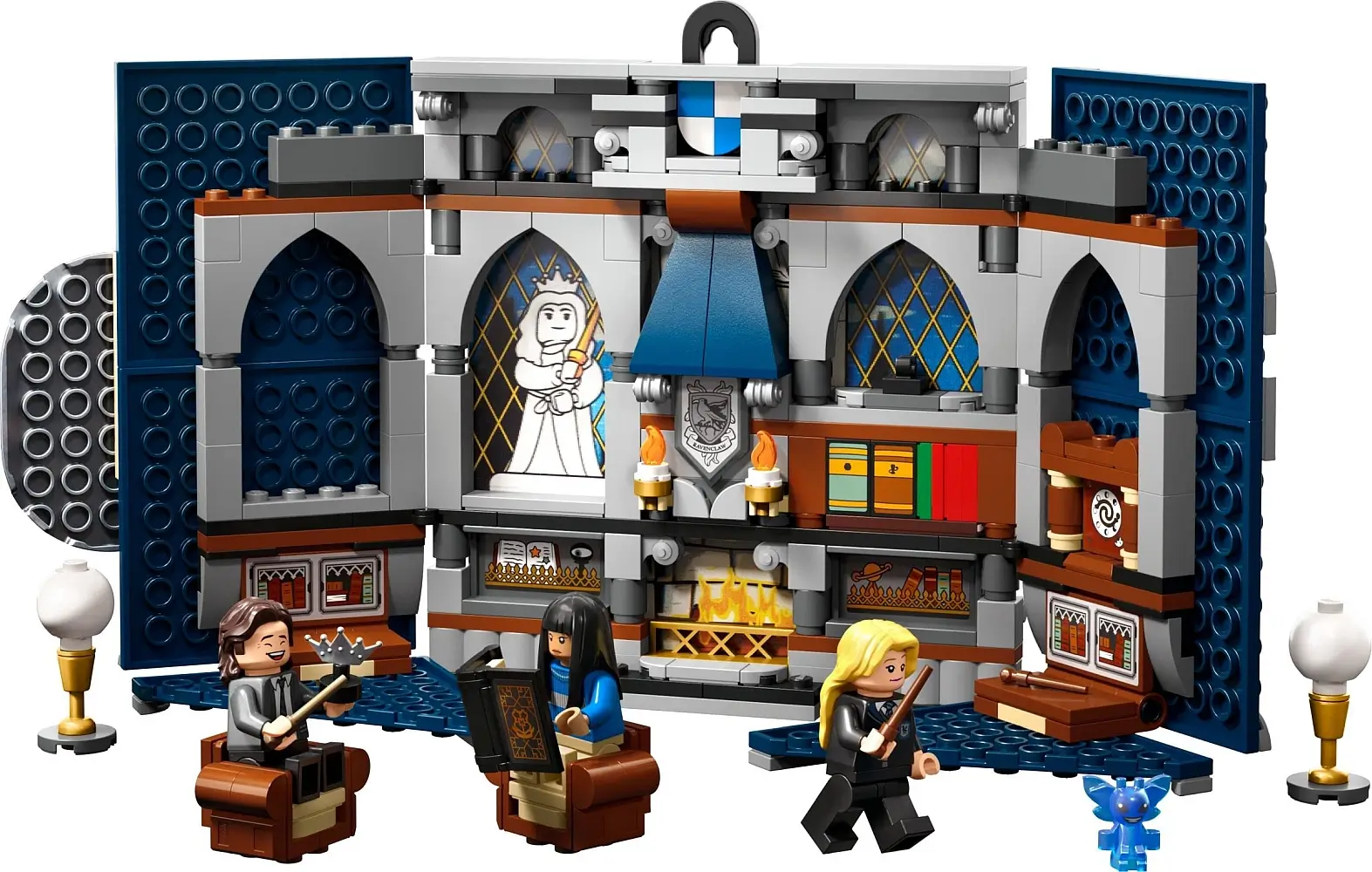 Pokój wspólny Ravenclawu™ z serii LEGO® Harry Potter™ Flagi domów Hogwartu™