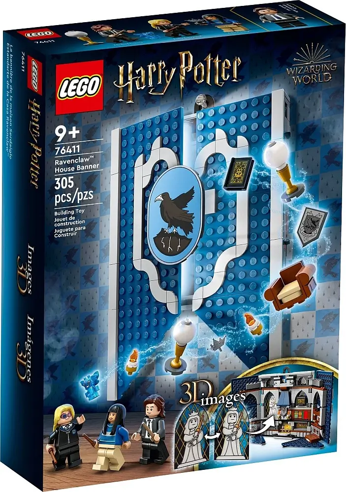 Pudełko zestawu 76411 z serii LEGO® Harry Potter™ – Flaga Ravenclawu™