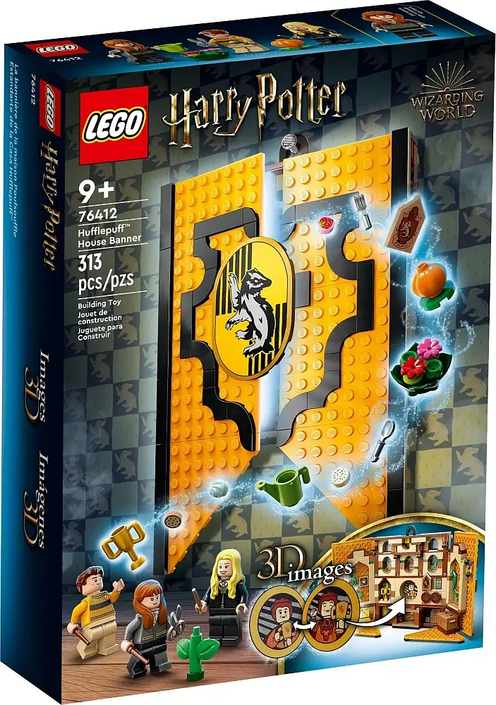 Pudełko zestawu 76412 z serii LEGO® Harry Potter™ – Flaga Hufflepuffu™