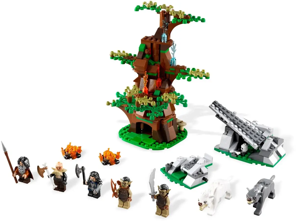 Atak wargów na krasnoludy na drzewie - seria LEGO® Hobbit™
