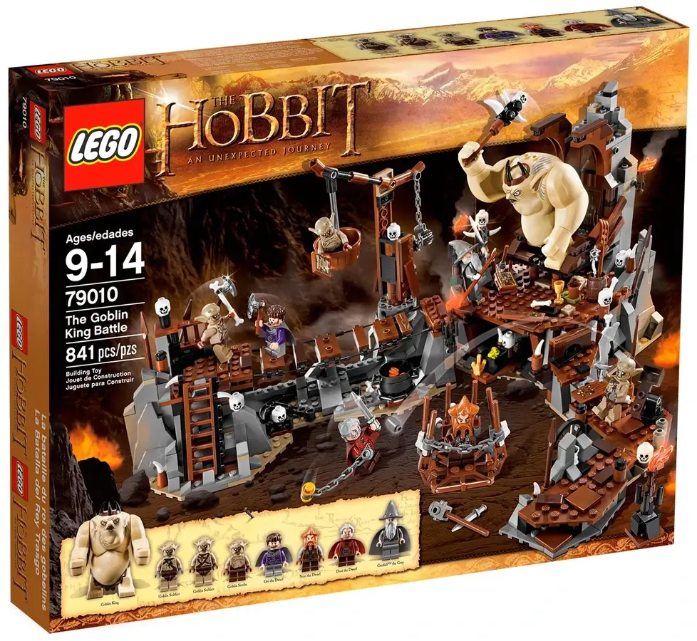 Pudełko zestawu 79010 z serii LEGO® Hobbit ™- jaskinia goblinów