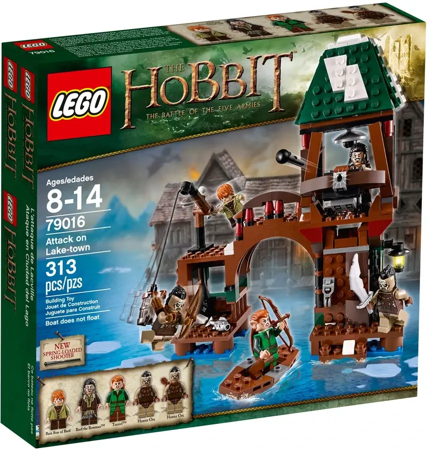 Pudełko zestawu 79016 z serii LEGO® Hobbit™ - atak na Lake-town