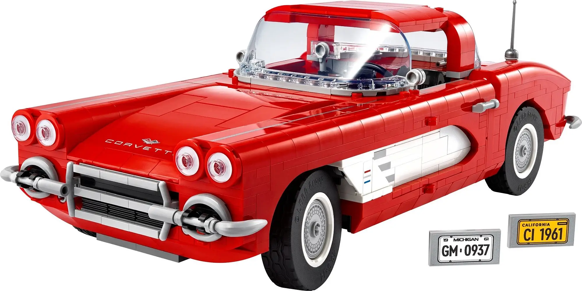 Czerwony samochód Corvette z serii LEGO® Icons™
