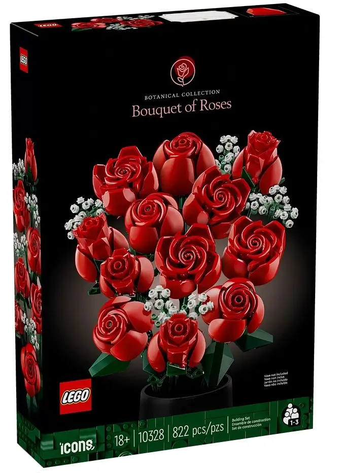 Pudełko zestawu 10328 z serii Icons™ –  bukiet róż