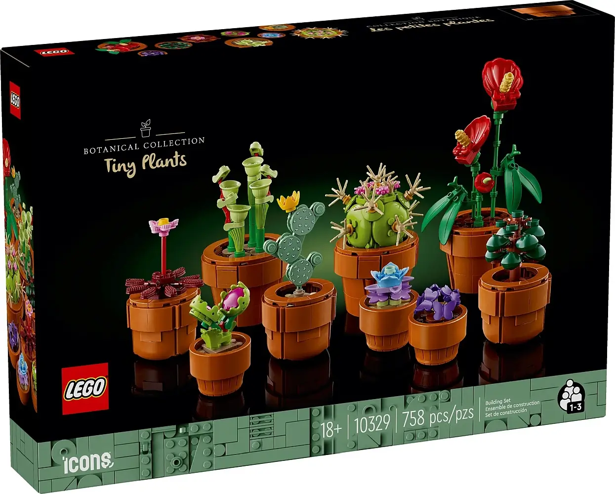 Pudełko zestawu 10329 z serii Icons™ –  Małe roślinki