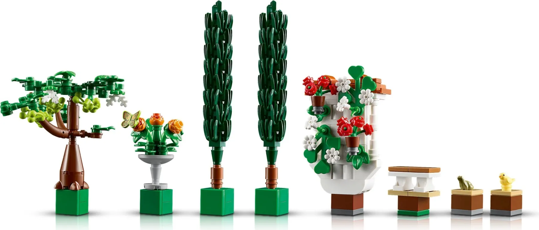 Elementy – rośliny z kompletu klocków LEGO® 10359
