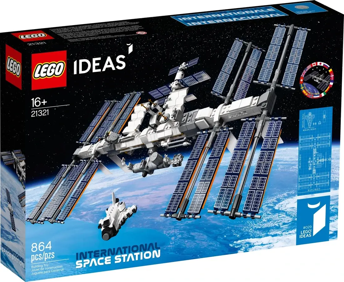 Pudełko zestawu 21321 z serii Ideas – międzynarodowa stacja kosmiczna