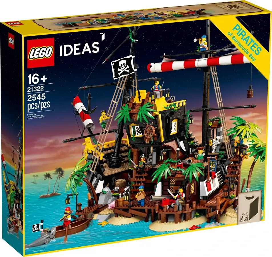 Pudełko zestawu 21322 z serii Ideas – piraci z zatoki Barakud