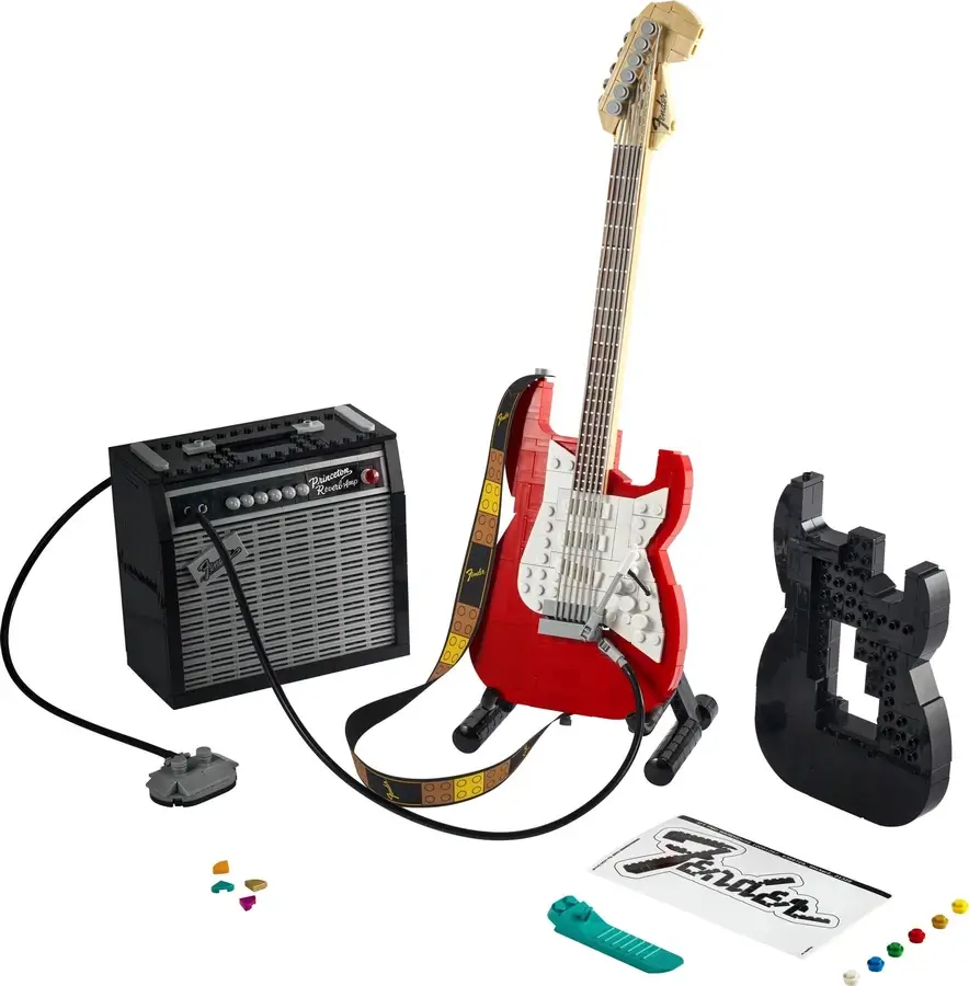 Rockowa gitara Fender® Stratocaster™ z klocków LEGO® z serii Ideas