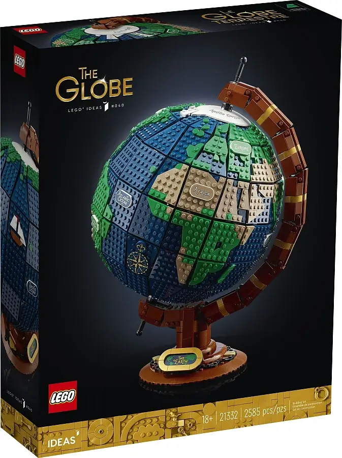 Pudełko zestawu 21332 z serii Ideas – Globus