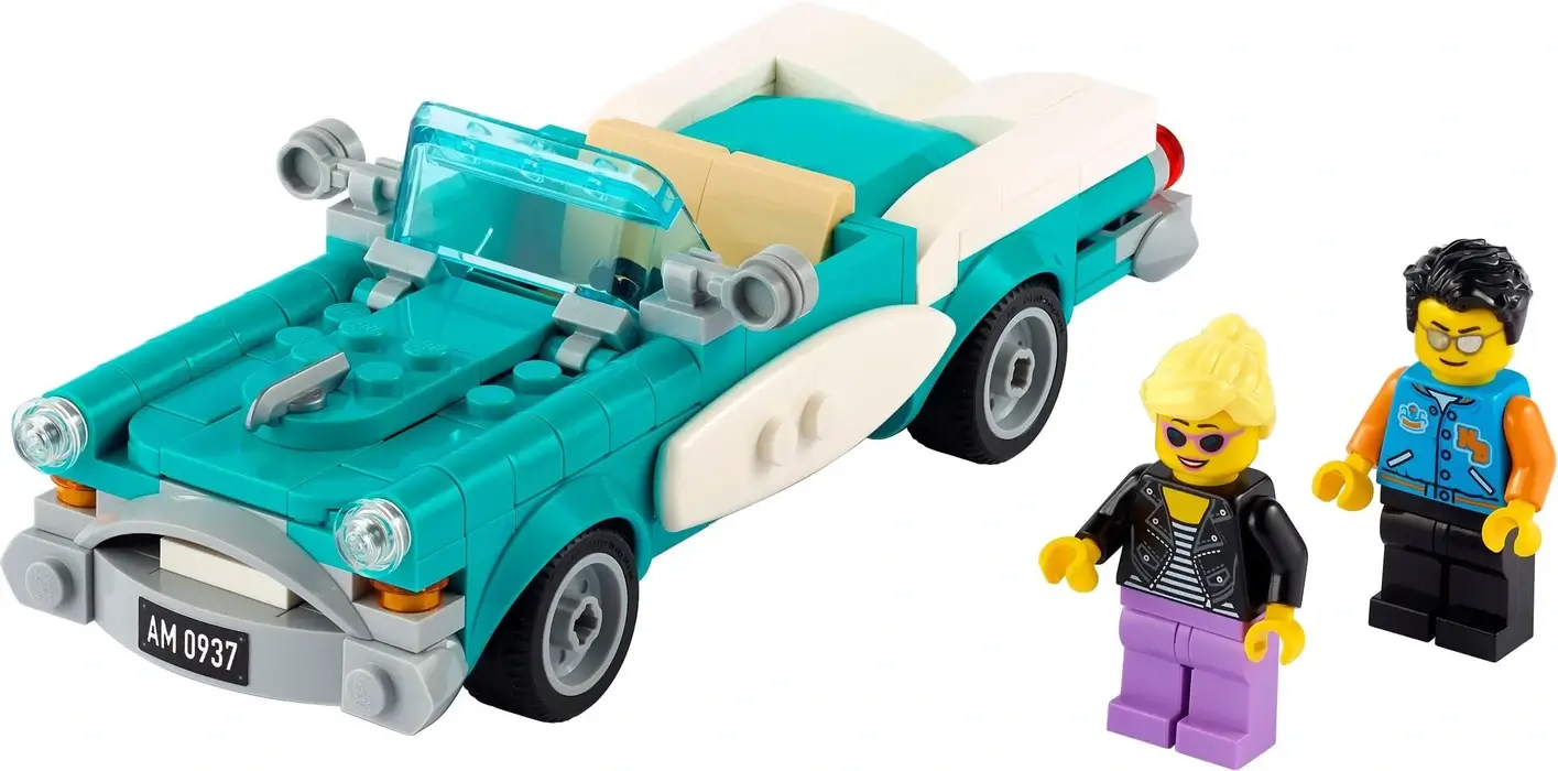 turkusowy kabriolet z serii LEGO® Ideas