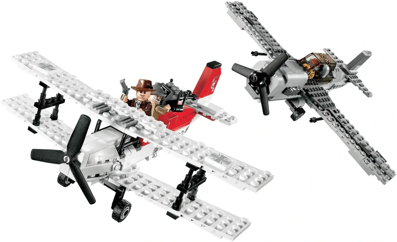 Pojedynek samolotów w powietrzu z serii LEGO® Indiania Jones™