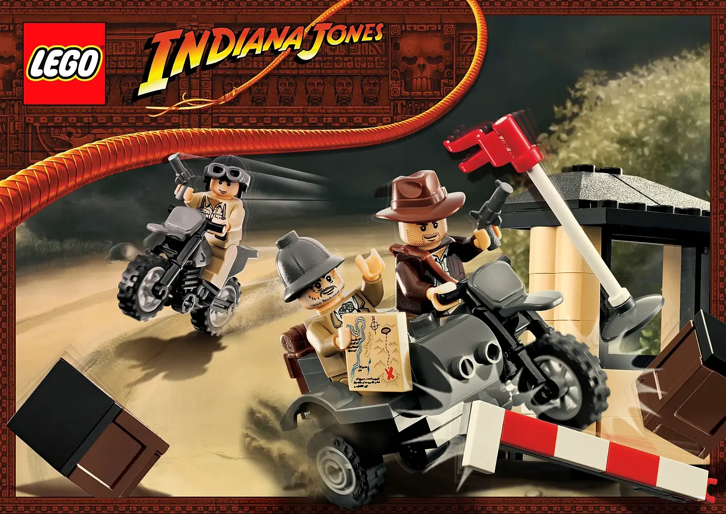 Pudełko zestawu 7620 z serii Indiana Jones – wyścig motocyklowy