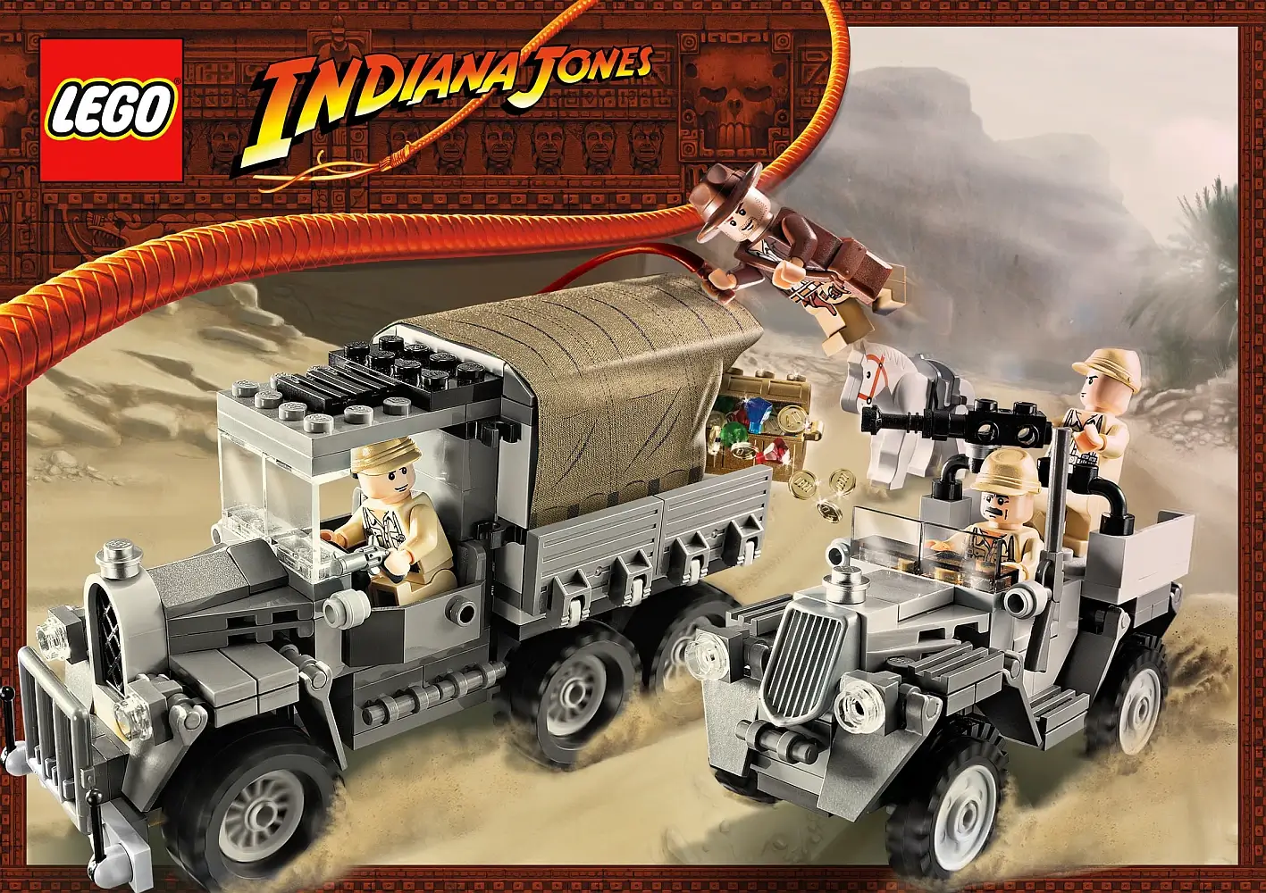Pudełko zestawu 7622 – wyścig po skradziony skarb z serii Indiana Jones™