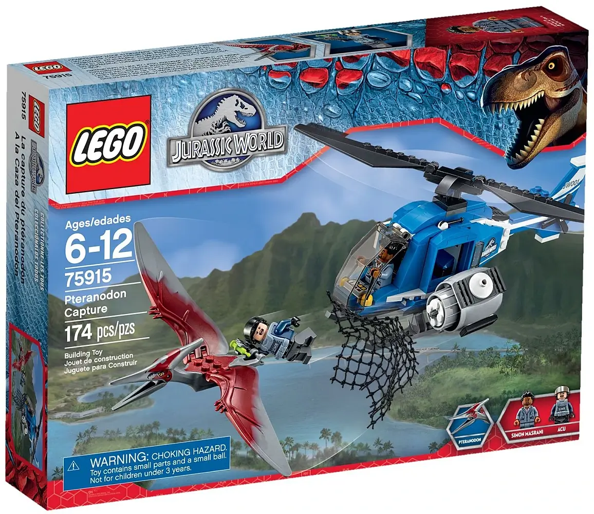 Pudełko zestawu 75915 z serii LEGO® Jurassic World™ – Pojmanie pteranodona