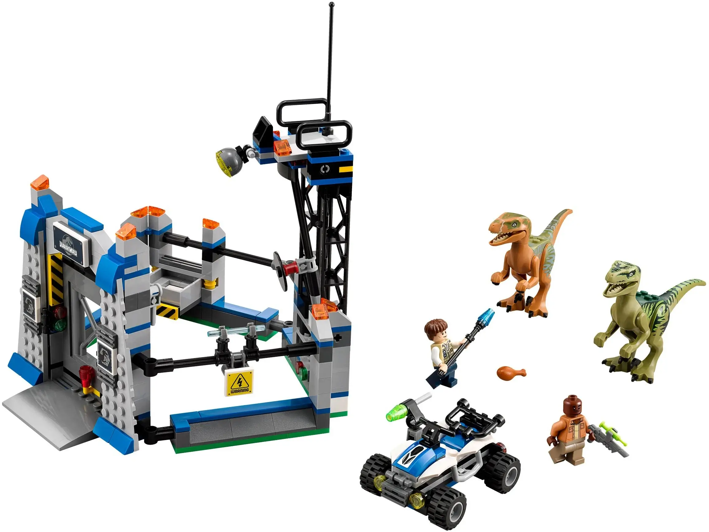 Uciekający na wolność raptor z serii LEGO® Jurassic World™
