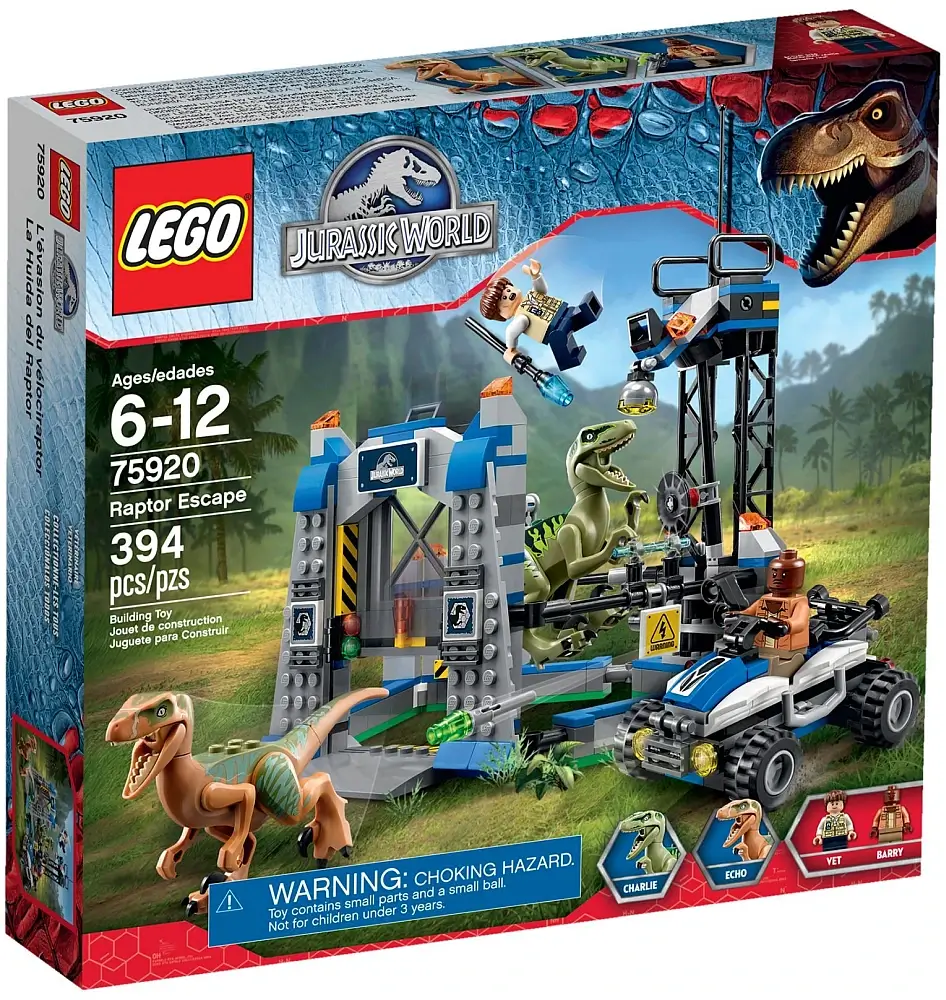 Pudełko zestawu 75920 z serii LEGO® Jurassic World™ – Ucieczka raptora