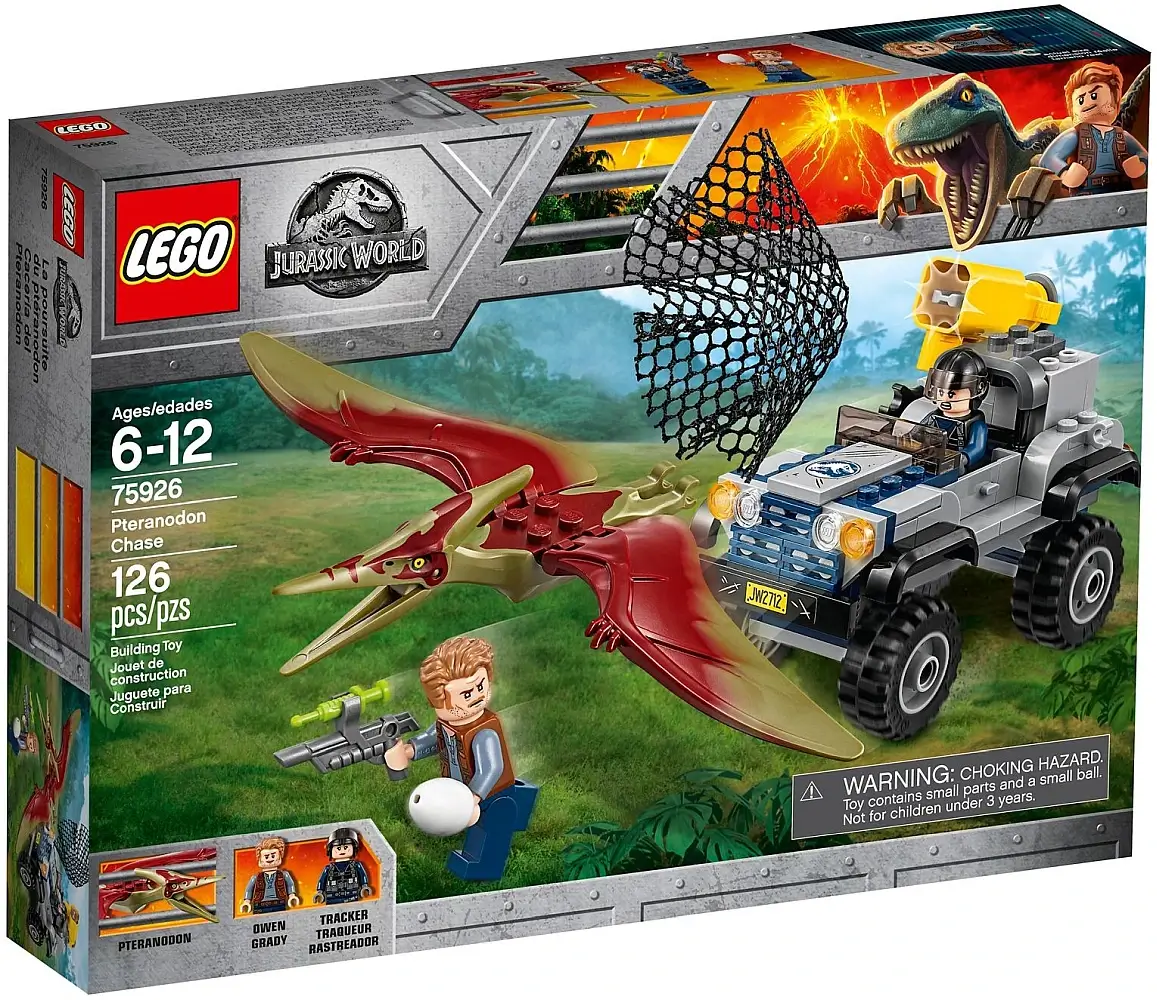 Pudełko zestawu 75926 z serii LEGO® Jurassic World™ – Pościg za pteranodonem